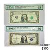 Image 1 : (2) 1935-1963 $1 Silver Cert. & Fed Reserve Note