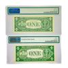 Image 2 : (2) 1935-1963 $1 Silver Cert. & Fed Reserve Note
