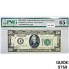 Image 1 : 1928 $20 Fed Reserve Note PMG GEM UNC 65