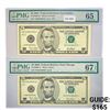 Image 1 : (2) 2001 & 2003 Star $5 Fed Reserve Notes PMG