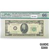 Image 1 : 1950 $20 Fed Reserve Note PMG GEM UNC 66