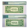 Image 2 : (2) 1935 D $1 Silver Cert.'s PMG Ch UNC