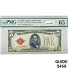 Image 1 : 1928 $5 Legal Tender Note PMG GEM UNC