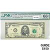 Image 1 : 1969 Star $5 Fed Reserve Note PMG GEM UNC 66