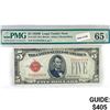 Image 1 : 1928 B $5 Legal Tender Note PMG GEM UNC 65