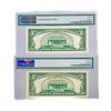 Image 2 : (2) 1950 $5 Fed Reserve Notes PMG