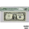 Image 1 : 1957 B $1 Silver Cert. PMG Superb GEM UNC67