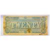 Image 2 : 1864 LG $20 Confederate Note
