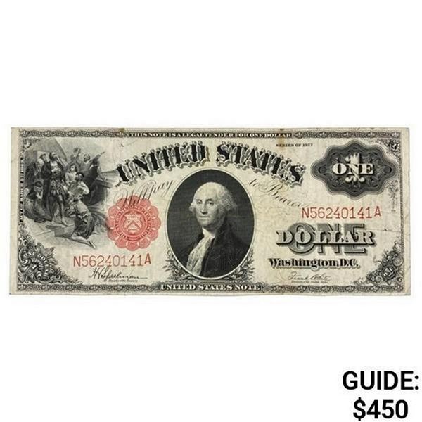 1917 LG $1 Legal Tender Note FR 39