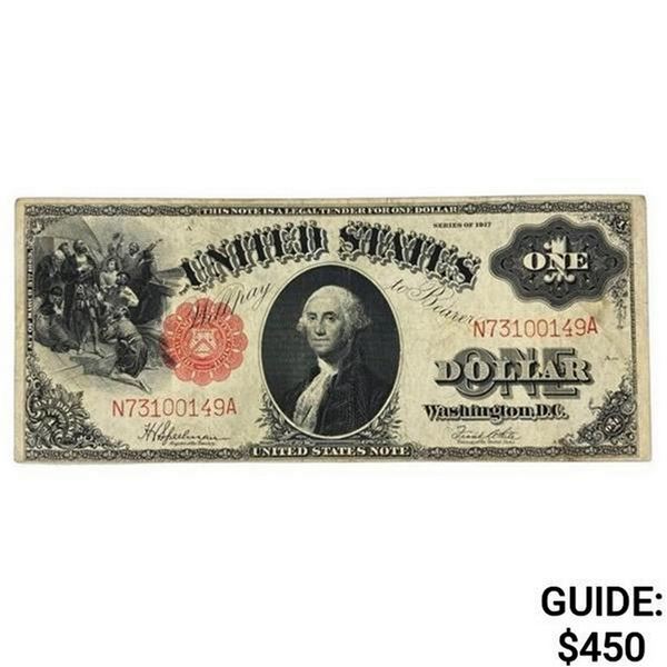 1917 LG $1 Legal Tender Note FR 39
