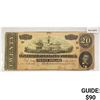 Image 1 : 1864 LG $20 Confederate Note