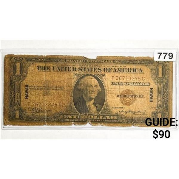 1935 WWII Hawaii Issue $1 Silver Certificate