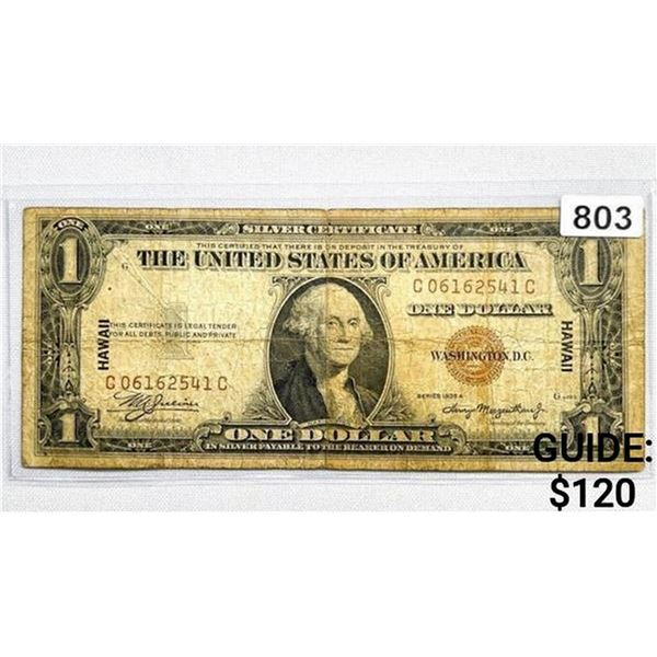 1935 WWII Hawaii Issue $1 Silver Certificate