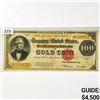 Image 1 : 1922 US LG $100 Gold Cert.