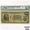 Image 1 : 1902 US LG Bank of Seattle WA $20 Fed Res Note PMG
