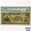 Image 1 : 1902 US LG Charleston, WV Bank $10 Fed Res Note PM