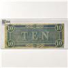 Image 2 : 1864 LG Confederate $10 Legal Tender Note