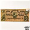 Image 1 : 1864 LG Confederate $100 Legal Tender Note
