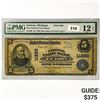 Image 1 : 1902 US LG Bank of Jackson MI $5 Fed Res Note