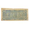 Image 2 : 1861 LG Confederate $50 Legal Tender Note