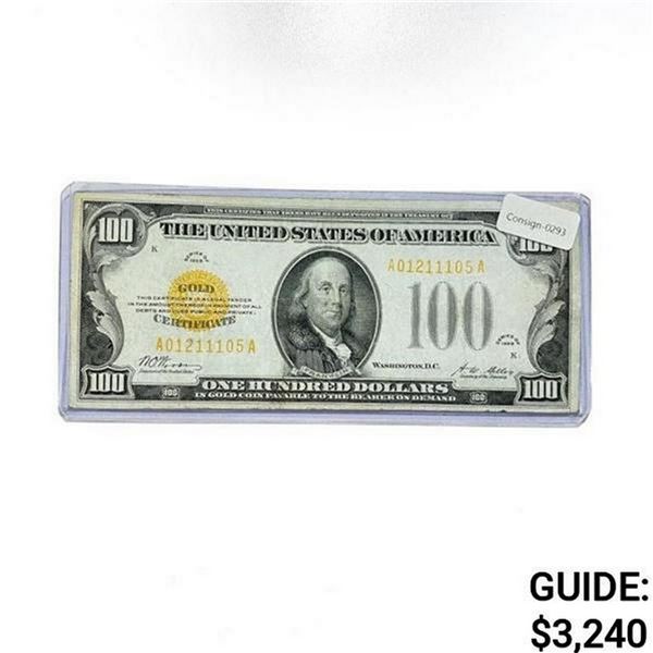 1928 $100 Gold Certificate