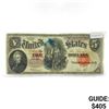 Image 1 : 1907 LG $5 Legal Tender Note Woodchopper