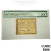 Image 1 : 1780 Rhode Island Colonal Note PMG AU53