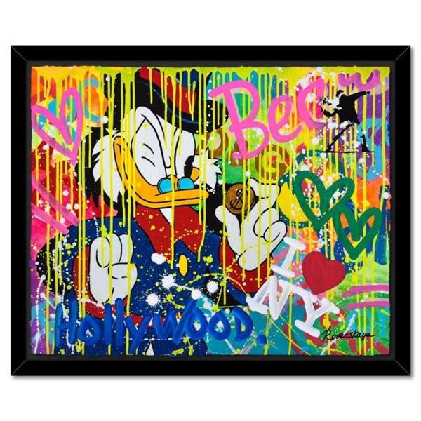 Nastya Rovenskaya "Found The Gold" Original Mixed Media on Paper