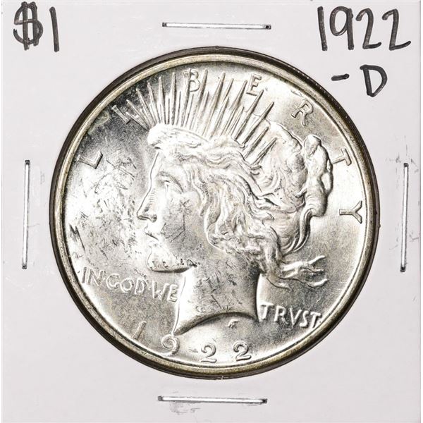 1922-D $1 Peace Silver Dollar Coin