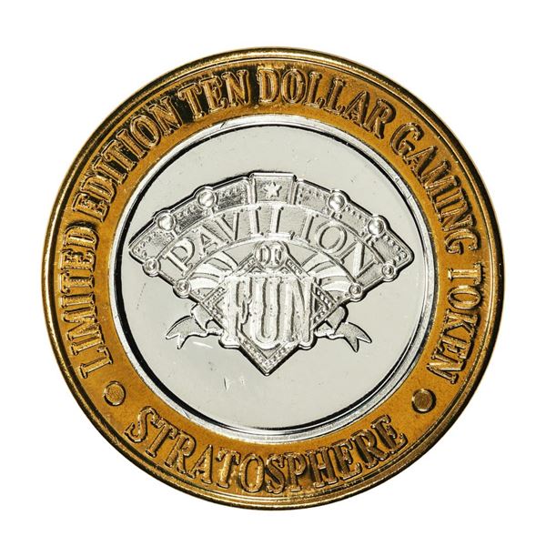 .999 Silver Stratosphere Las Vegas, Nevada $10 Casino Limited Edition Gaming Token