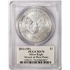 Image 2 : 2011(W) $1 American Silver Eagle Coin PCGS MS70 Mercanti Signature West Point Mint