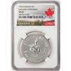 Image 1 : 1975 Canada $1 Calgary Centennial Silver Dollar Coin NGC SP67