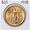 Image 1 : 1908 $20 St. Gaudens Double Eagle Gold Coin