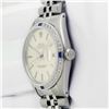 Image 5 : Rolex Mens Stainless Steel Silver Index Sapphire and Diamond Wristwatch