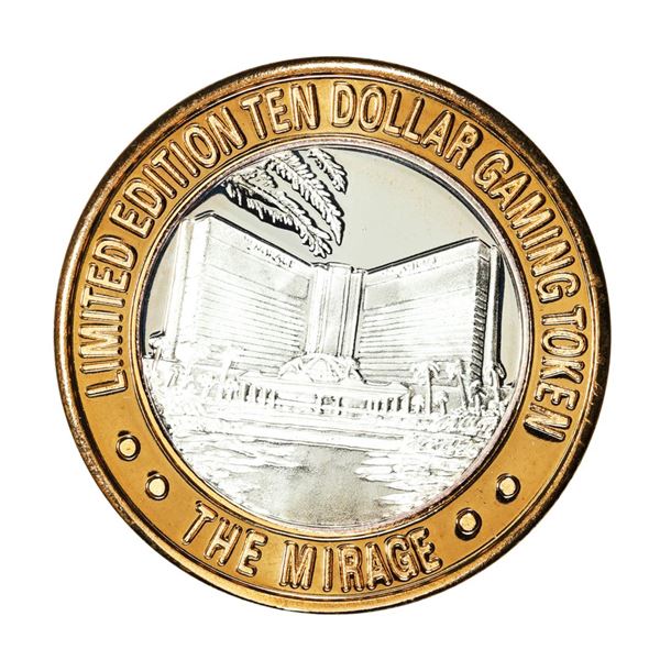 .999 Silver The Mirage Las Vegas, Nevada $10 Casino Gaming Token Limited Edition