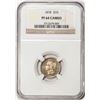 Image 1 : 1878 Proof Three Cent Nickel Coin NGC PF64 Cameo