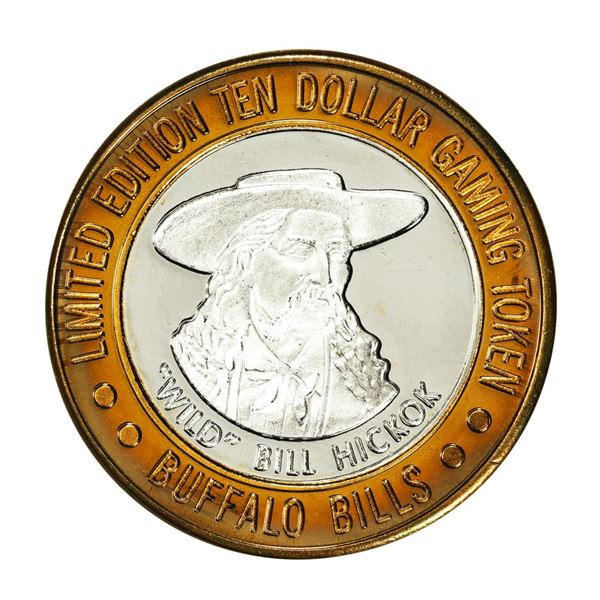 .999 Silver Buffalo Bills Resort & Casino Primm, NV $10 Limited Edition Gaming Token