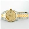 Image 4 : Rolex Men's Two Tone Champagne Diamond Datejust Wristwatch