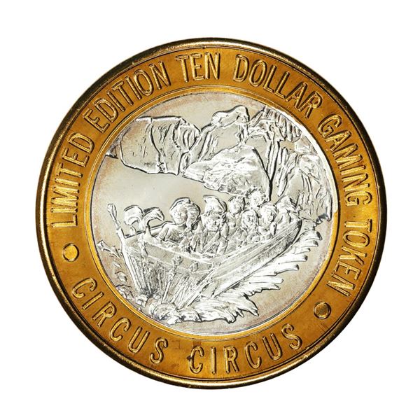 .999 Silver Circus Circus Hotel & Casino $10 Limited Edition Casino Gaming Token