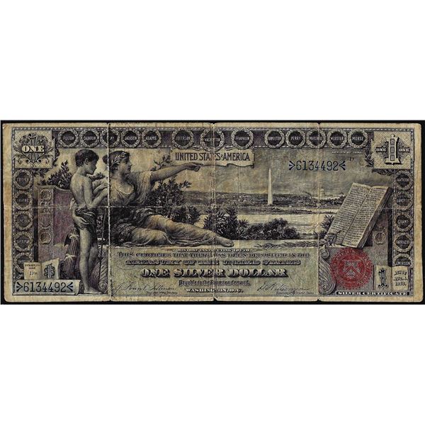 1896 $1 Educational Silver Certificate Note