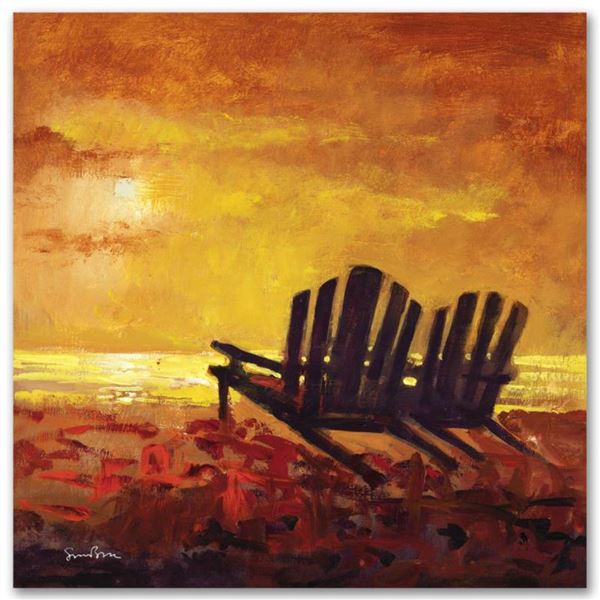 Simon Bull "Contentment" Limited Edition Giclee on Canvas