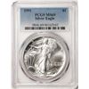 Image 1 : 1991 $1 American Silver Eagle Coin PCGS MS69