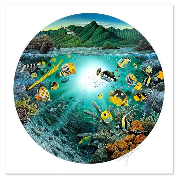 Robert Lyn Nelson "Menehunes of Hanalei" Limited Edition Mixedmedia on Paper