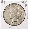 Image 1 : 1935-S $1 Peace Silver Dollar Coin