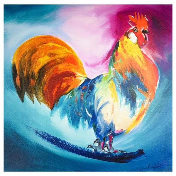 Alfred Alexander Gockel "Proud Rooster" Limited Edition Giclee on Canvas