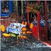 Image 2 : Anatoly Metlan "Outdoor Cafe" Limited Edition Serigraph on Paper