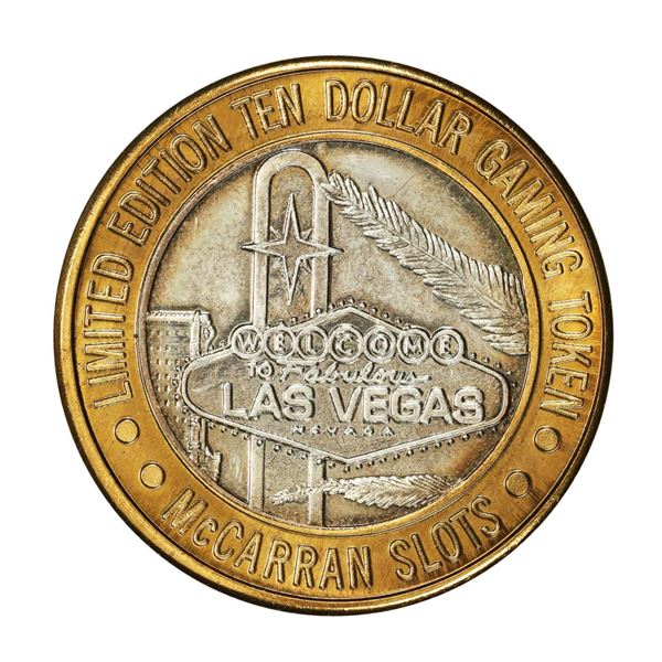 .999 Silver McCarran International Airport Las Vegas, Nevada $10 Limited Gaming Token