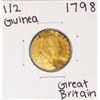 Image 1 : 1798 Great Britain George III 1/2 Guinea Gold Coin