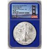 Image 1 : 2021(S) Type 1 $1 American Silver Eagle Coin NGC MS70 FDI San Francisco Blue Core