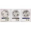 Image 2 : Lot of (3) 2016 $1 American Silver Eagle Coins PCGS MS70